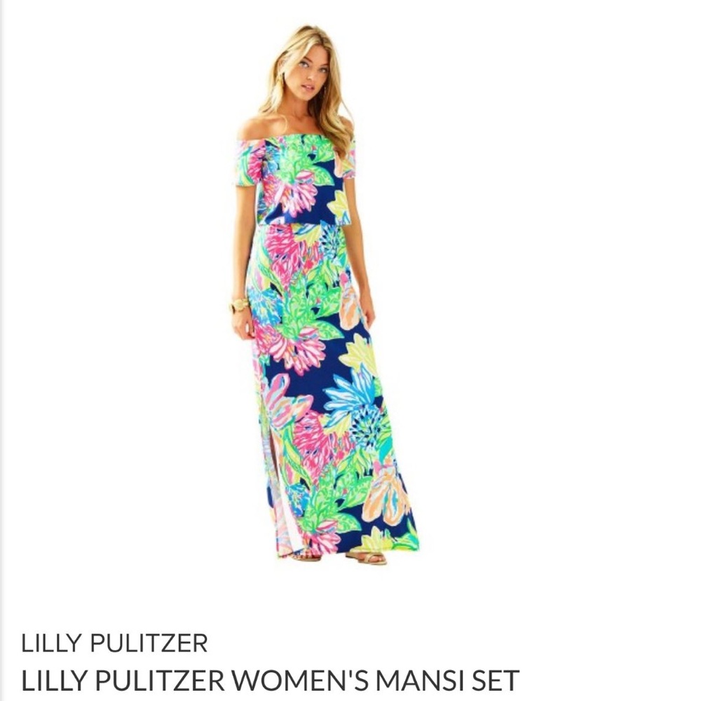 Mansi crop top and maxi set